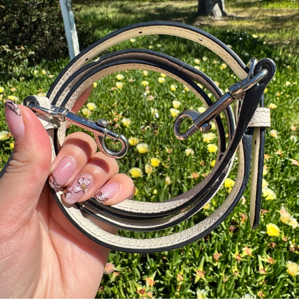 Coach Blue Floral Small Sierra Satchel F37237 + Clip - Picture 7 of 7